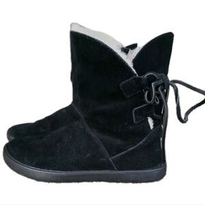 Koolaburra By UGG Boots Womens 6 Shazi Short Shearling Mid Calf 1019361 Black